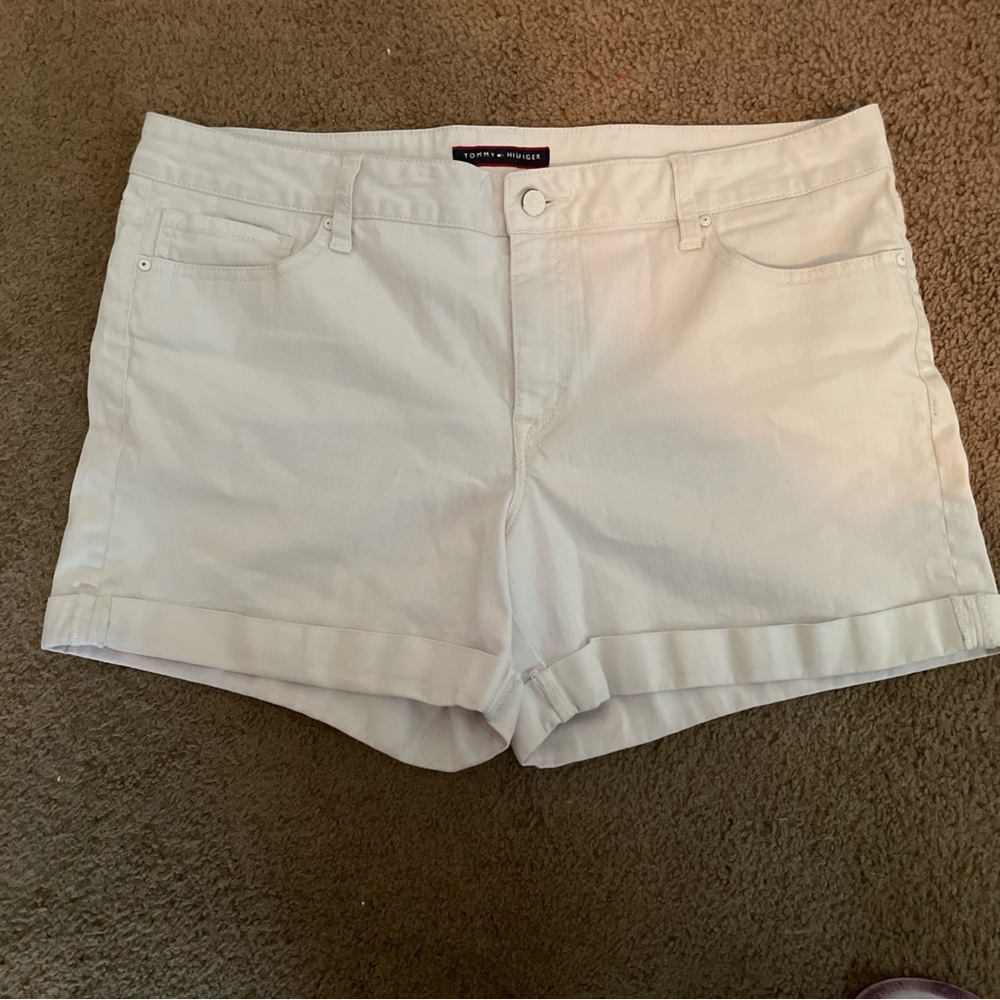 Tommy Hilfiger Women's Off-White Jean Shorts